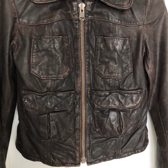 American Eagle leather jacket - Picture 2 of 4